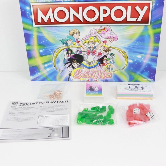 Monopoly Sailor Moon Edition Parts Sealed - Picture 6 of 11